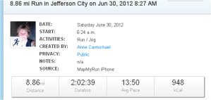 todays run june 30