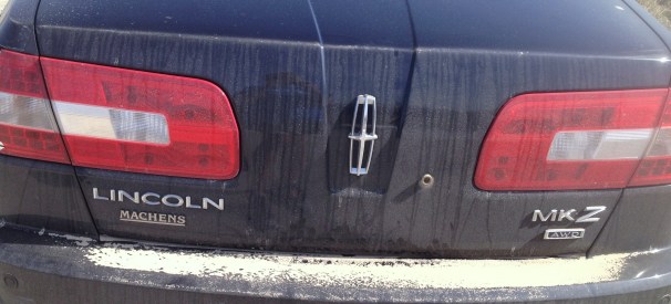 A lot of dirt/gravel roads finished out day 3.  Notice the layer of dirt on my bumper.